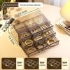 Dustproof Multi-layer Earring & Jewelry Organizer with 72 Grid Drawers
