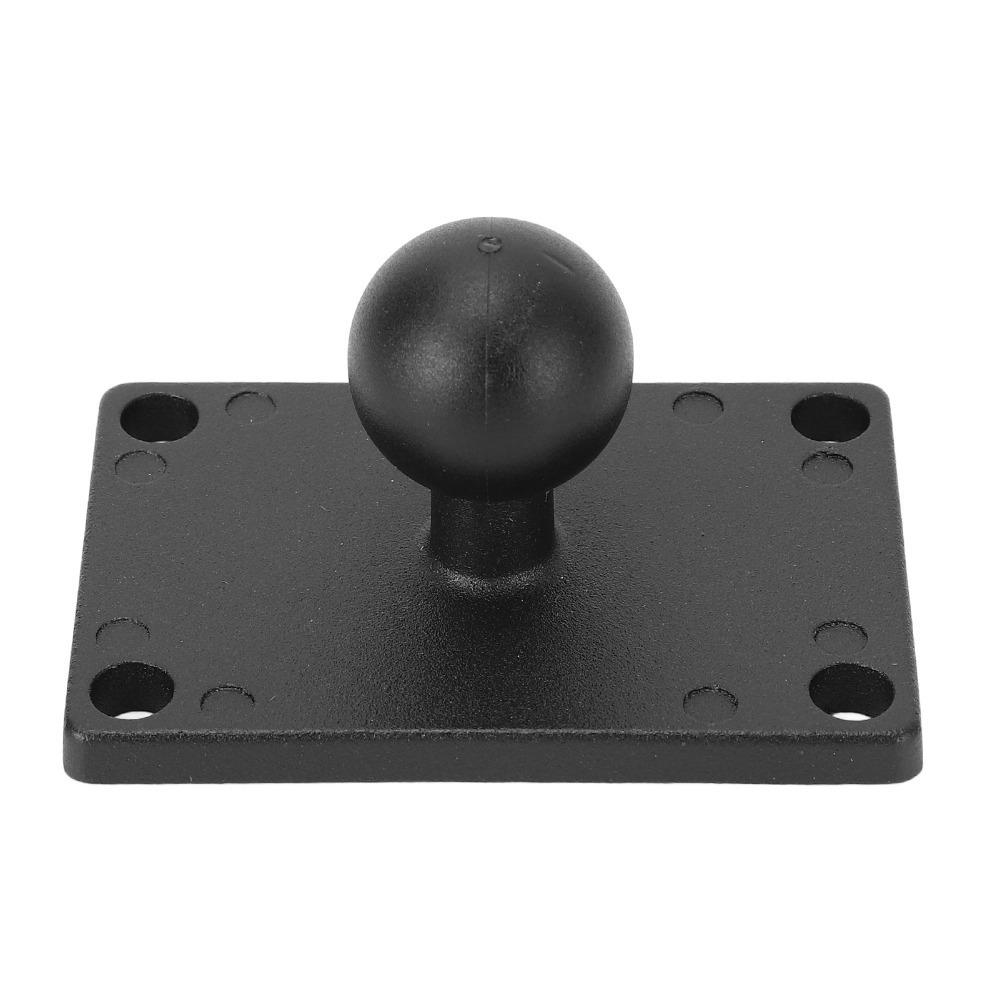 

with AMPS Square Plate Ball Base Aluminum Alloy and Rubber Ball Adapter Universal Ball Mount Boats чёрный