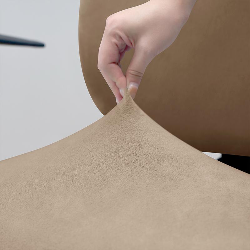 Office Chair Cover Swivel Office Chair Iso, Velvet, Beige, Cappuccino