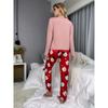 Women Christmas Pyjamas Ladies Homewear Milk Silk Printed Long Sleeve Long Pants Pyjama Suit