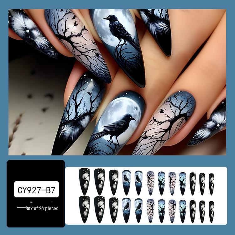 

Довгі трапецієподібні наклейки для нігтів у формі труни