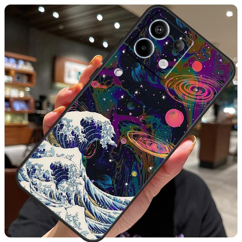 Moon Stars Space Case For Xiaomi Redmi Note 14 10 11 12 13 15 Pro Plus Cover For Redmi 15 15C 14C 10C 12C 13C