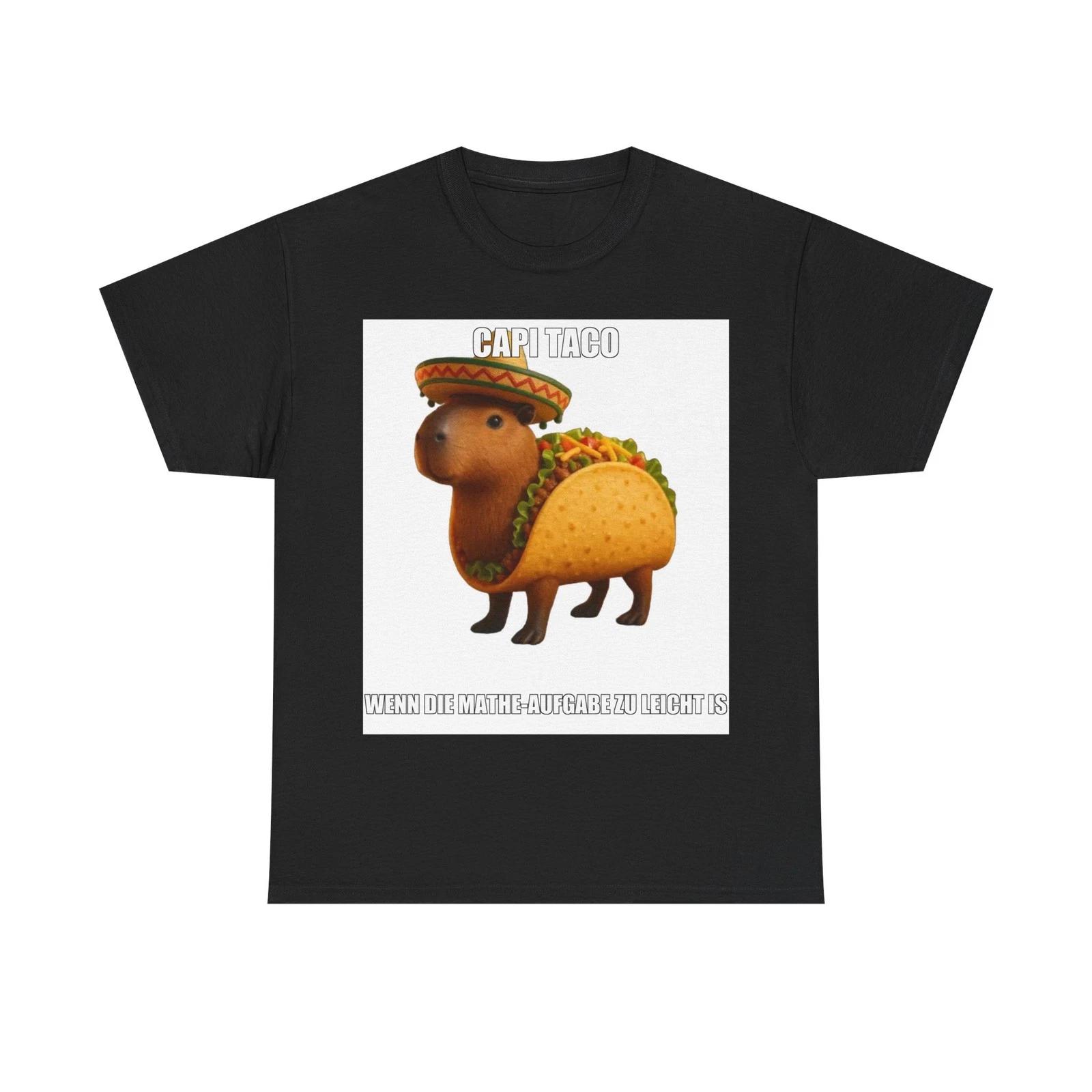 

Capi Taco Unisex T-Shirt | Brainrot Meme Shirt Funny Viral Internet Humor Gift S