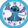 Horloge enfant - kids licensing - disney stitch - multicolore - bleu