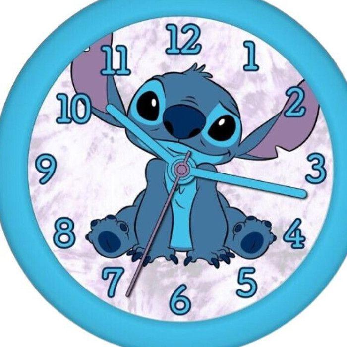 Horloge enfant - kids licensing - disney stitch - multicolore - bleu