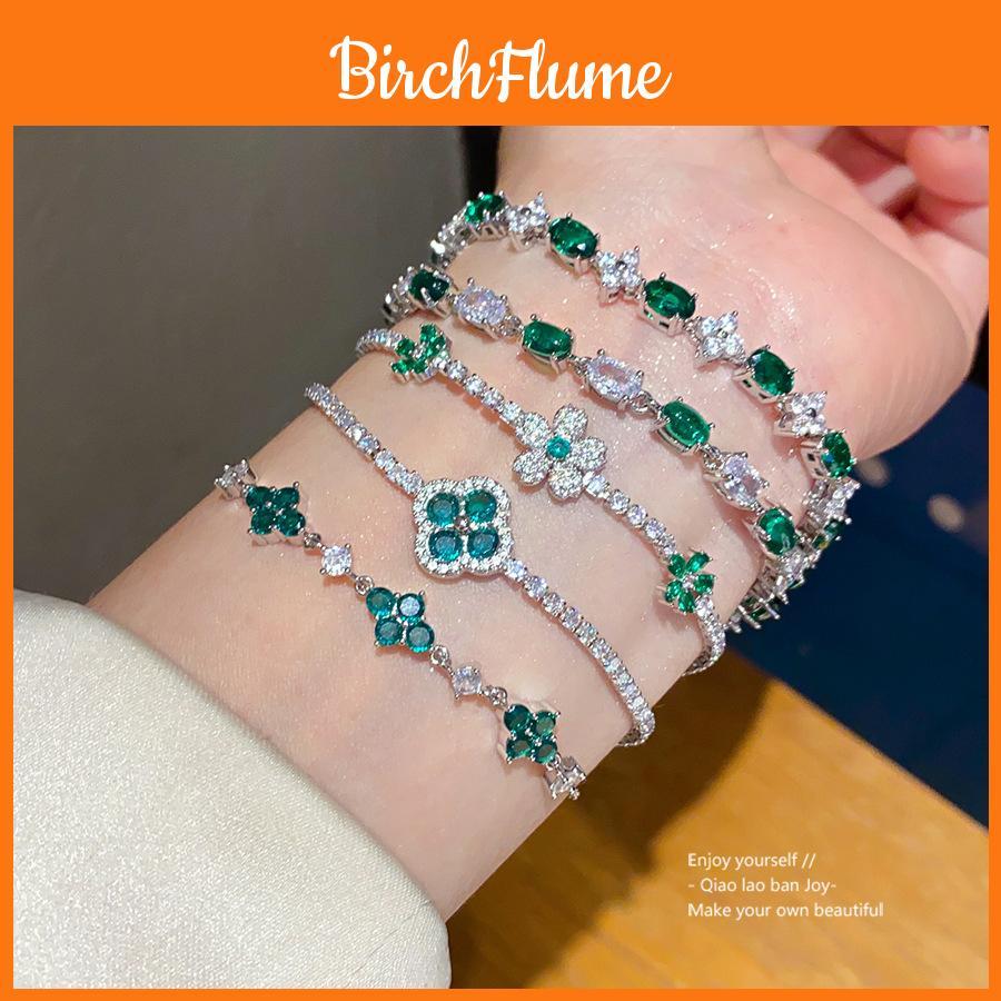 Geometric Zircon Oval Elegant Bracelet For Women With Cubic Brass Jewelry Gift