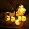 24PC Pack Flameless LED Candles Flicker/Non-Flicker Battery Operated Tea Lights Warm White for Wedding Table Christmas Decor
