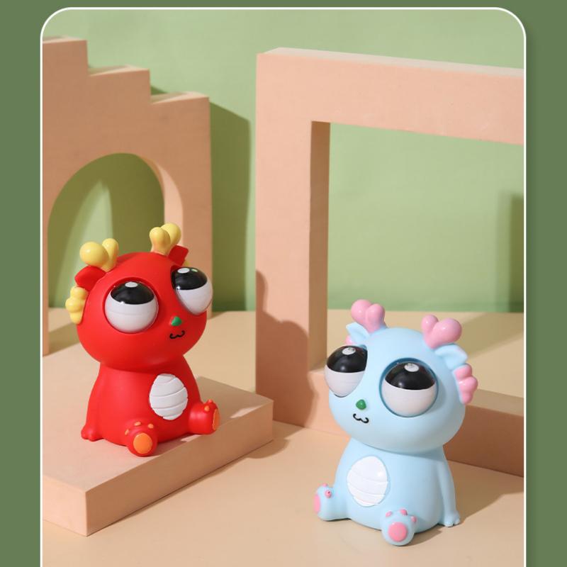 Stress-relieving Toy: Pinching Fun Eye-Popping Dragon Relaxation Toy