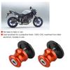 2pcs 10mm Motorcycle CNC Rear Stand Swing Arm Spool Sliders Stand Swingarm Bobbins (Orange)
