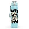 1PC Cute But Feral Bear Quote Print 750ml Color Plastic Sports Water Bottle Leakproof Flip Straw Lid Suitable for Sports Office Home Use