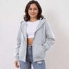 Women's Off Shoulder Zipper Hoodie Sweatshirt  Fashion Clothing Casual Jacket