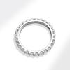 Baby s Breath Women s Real Diamond Band Ring Light Luxury Fashion Single Row Full Paved Diamond Finger Ring Jewelry