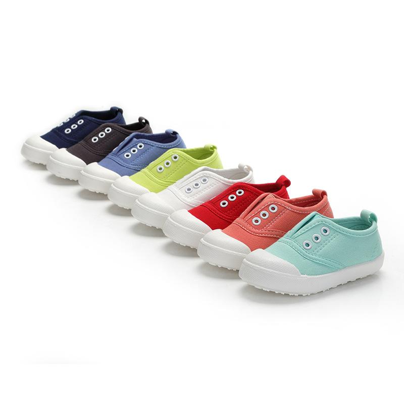 Newestspring Autumn Kids Shoes For Boys Girls Candy Color Children Casual Canvas Sneakers Soft Unisex Fashion School Sneakers