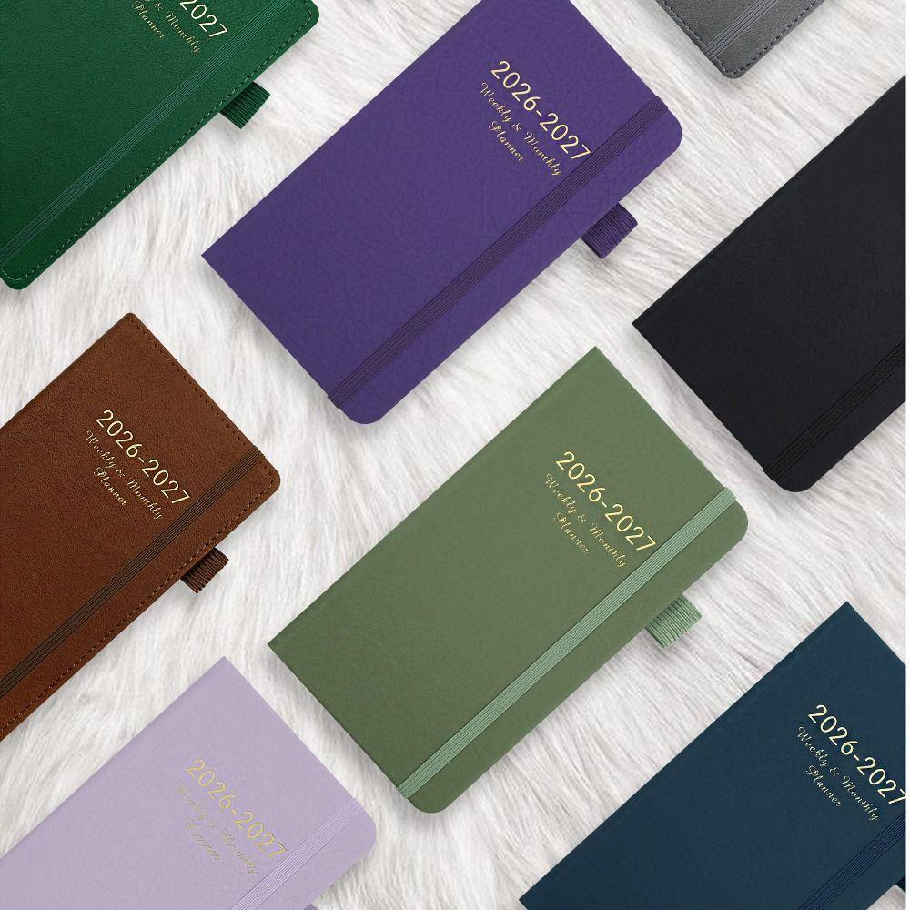 English 2026 Schedule Planner Notepad 12 Months Full English Pages Agenda Planning Notebook Thick Paper Portable