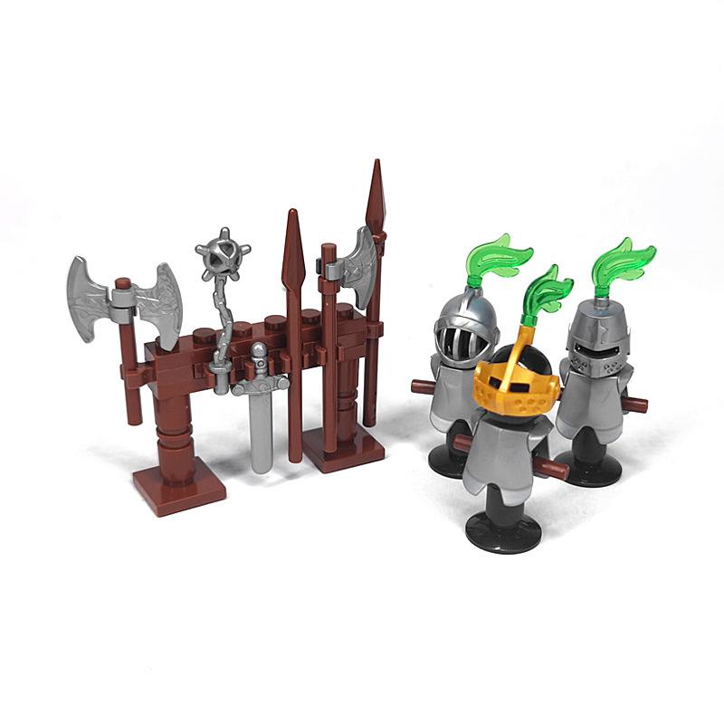

Medieval Knight Soldier Props MOC Building Blocks Parts Figure Armor War Series Assembled Education Toys Bricks DIY Accessories