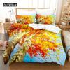 Leaf Queen Dimension Bed Cover Kit Maple Leaf Bed Cover Kit Bedding Digital Printing Bed Linen King Dimension Size Bed Cover Kit Bed Cover Kit