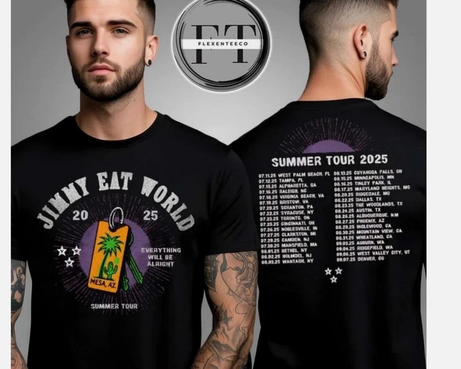 Jimmy Eat World Summer 2025 Tour Two Sided Unisex T-Shirt S