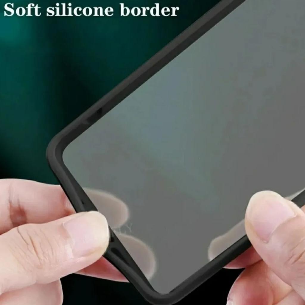 Frosted Phone Case Precise Hole Position Fall Proof Translucent Phone Protective Cover for IPhone Black for IPhone 12