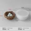 Epoxy Resin Bird Nest Ornament Mold Silicone Crafts Mold for Home Decoration