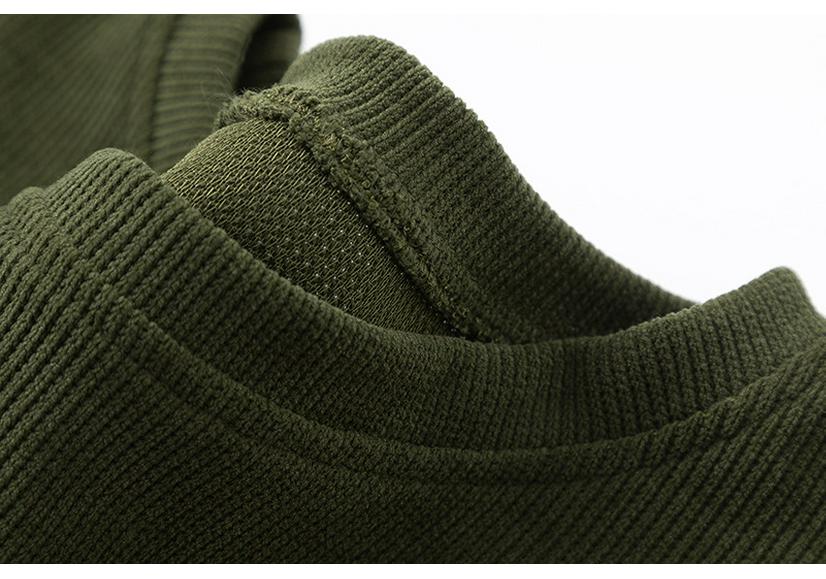Women's Autumn/Winter Corduroy Round Neck Sweatshirt - Casual Long Sleeve Fashion Pullover