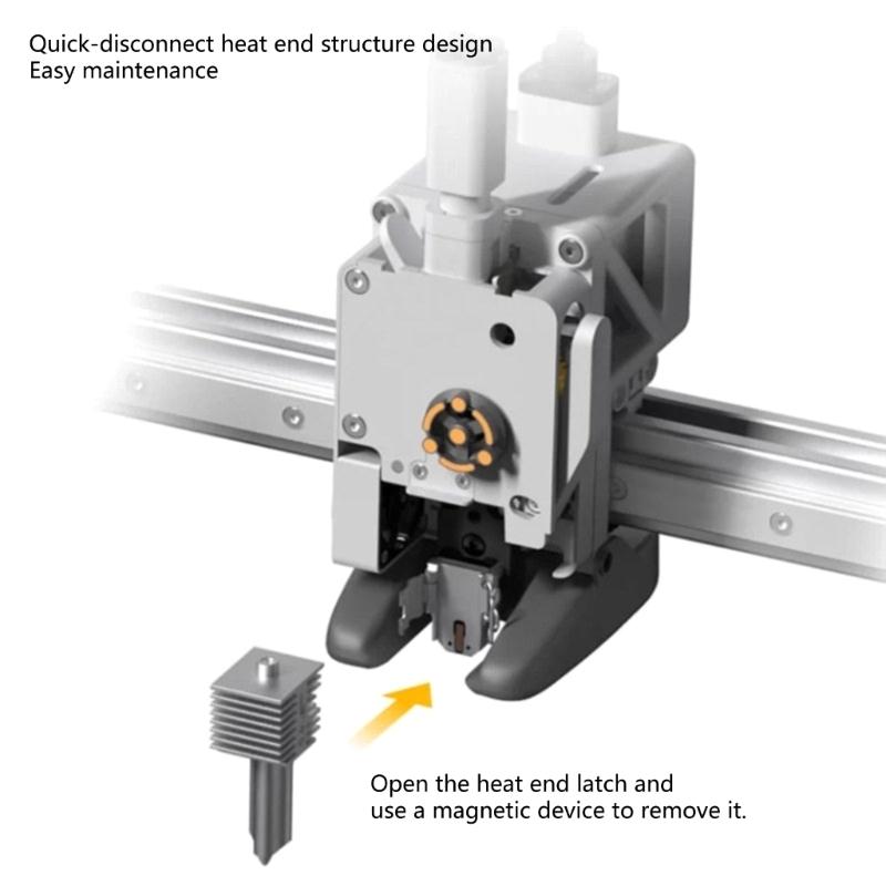 Hotend Heating Assembly Heaters Block With Synthetic Stone Base Prevents Plastic Deformation For 3D Printers