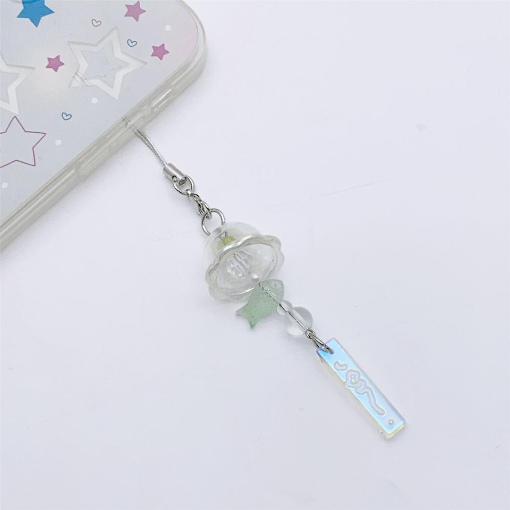 Curea de farmec pentru telefon cu meduze realizată manual Designuri elegante Accesoriu de modă pentru telefon cu mărgele din rășină robustă portabil pentru uz zilnic