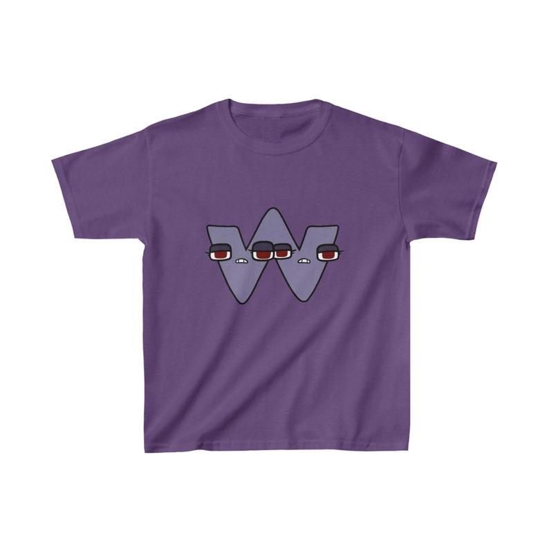 Alphabet Lore Letter "W" Kids Tee - YouTube ABC Shirt