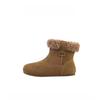 [Fan Jieya] Retro Short Boots Women's 2025 Winter New Lamb Wool Flat-bottomed Casual Versatile Warm Snow Boots
