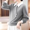 2024 Winter Women's Versatile Warm National Style Knitted Base Layer Sweater