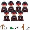 Wolf Knight Warrior Building Blocks – Medieval Castle Horse Soldier Toy with Sword, Axe, Bow, Shield & Cloak for Boys