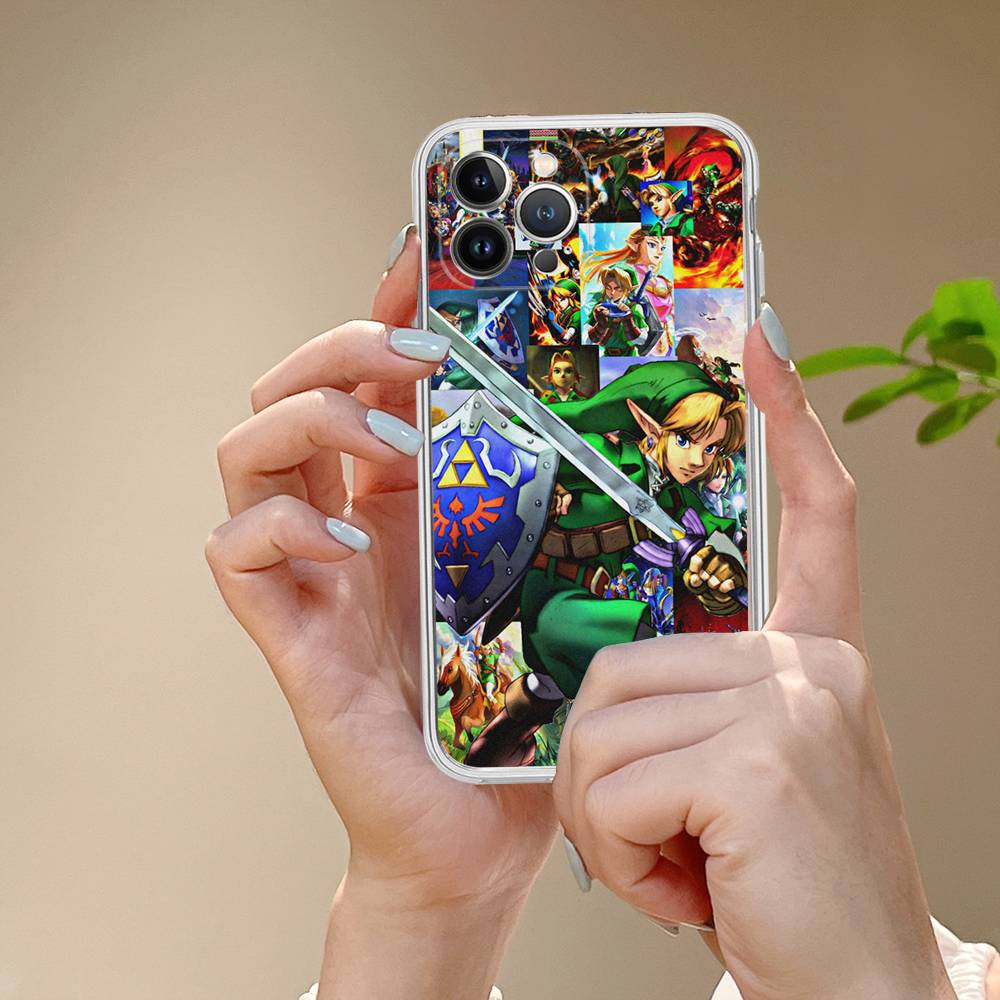 GAME The Legend Of Zelda Phone Case For IPhone 17 16 15 14 Plus 13 12 11 Pro Max Transparent Shockproof Cover