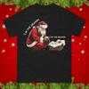 Santa and Jesus Christmas T Shirt I M the Season Reason Faith Xmas Vintage Washed Soft Comfortable Stretched Slightly Unisex