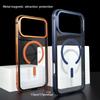 iPhone 17 Pro Max Magnetic Transparent Protective Case with Metal Frame - Drop-proof and Popular