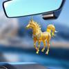 Car Rearview Mirror Charm with Pony Design Cute 2D Flat Acrylic Keychain for Bag And Keys Horse Lover Gift for Girls And Equestrian Fans