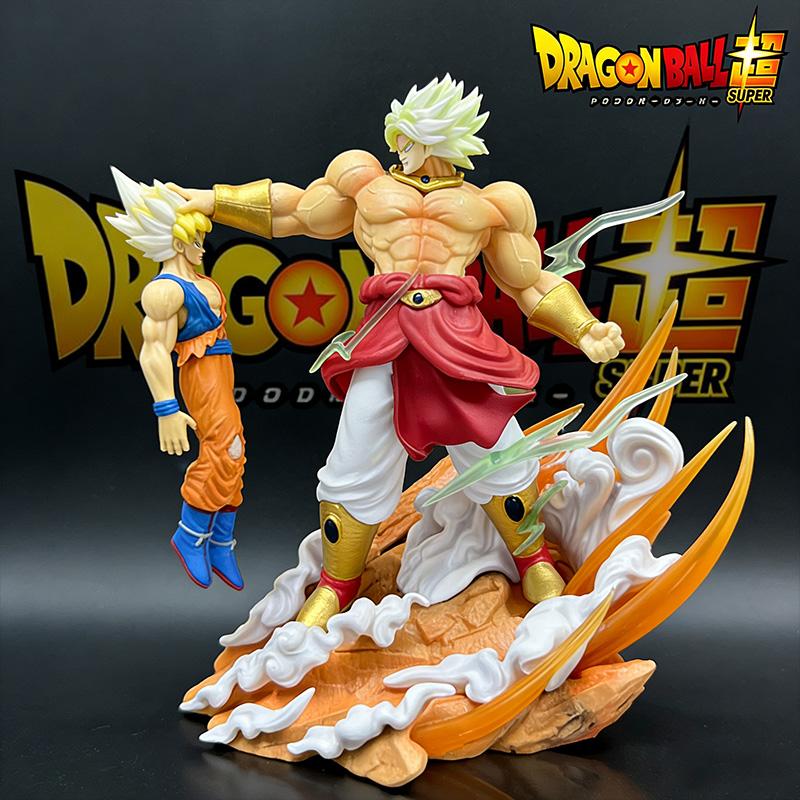 Anime broly Vs Son Goku Figurine 20cm Gk Pvc Action Figures Statue Collection Model Toy Gifts