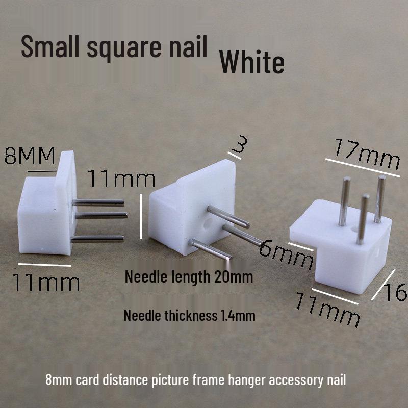 

Buildings Theme Decorative Wall Hanging with Traceless Nails – ABS Card Slot, Square Nails 10-pack