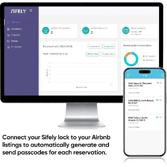 Sifely Smart Lock, Keyless Entry Door Lock, Smart Door Lock, Door Lock with Keypad, Smart Lock Front Door, Fingerprint Door Lock, Smart Lock with