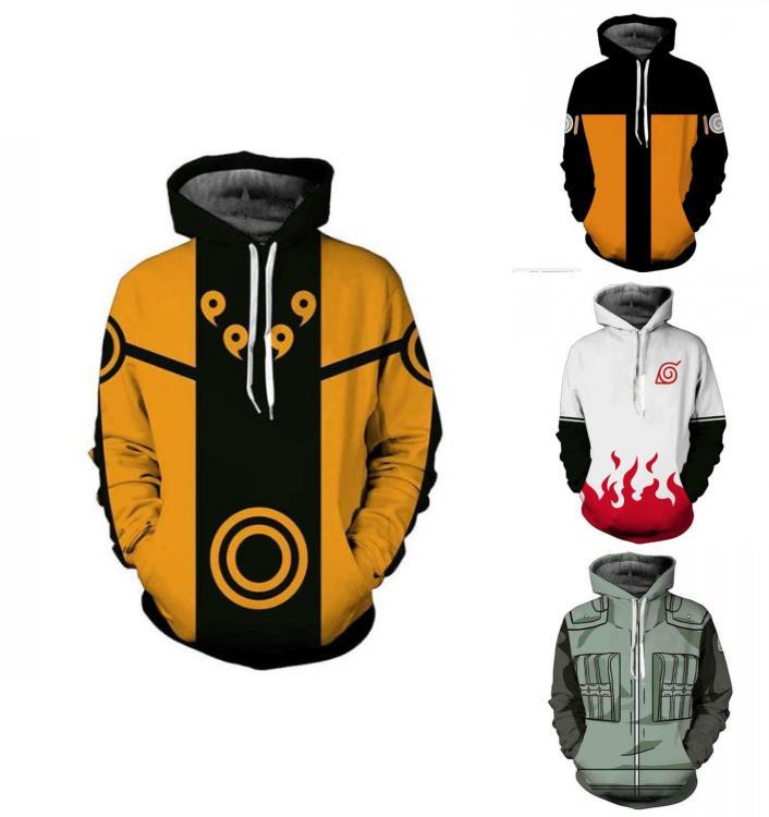 Hokage Ninjia Anime Hoodie Casual Long Sleeve Pullovers For Stylish Comfort Uk