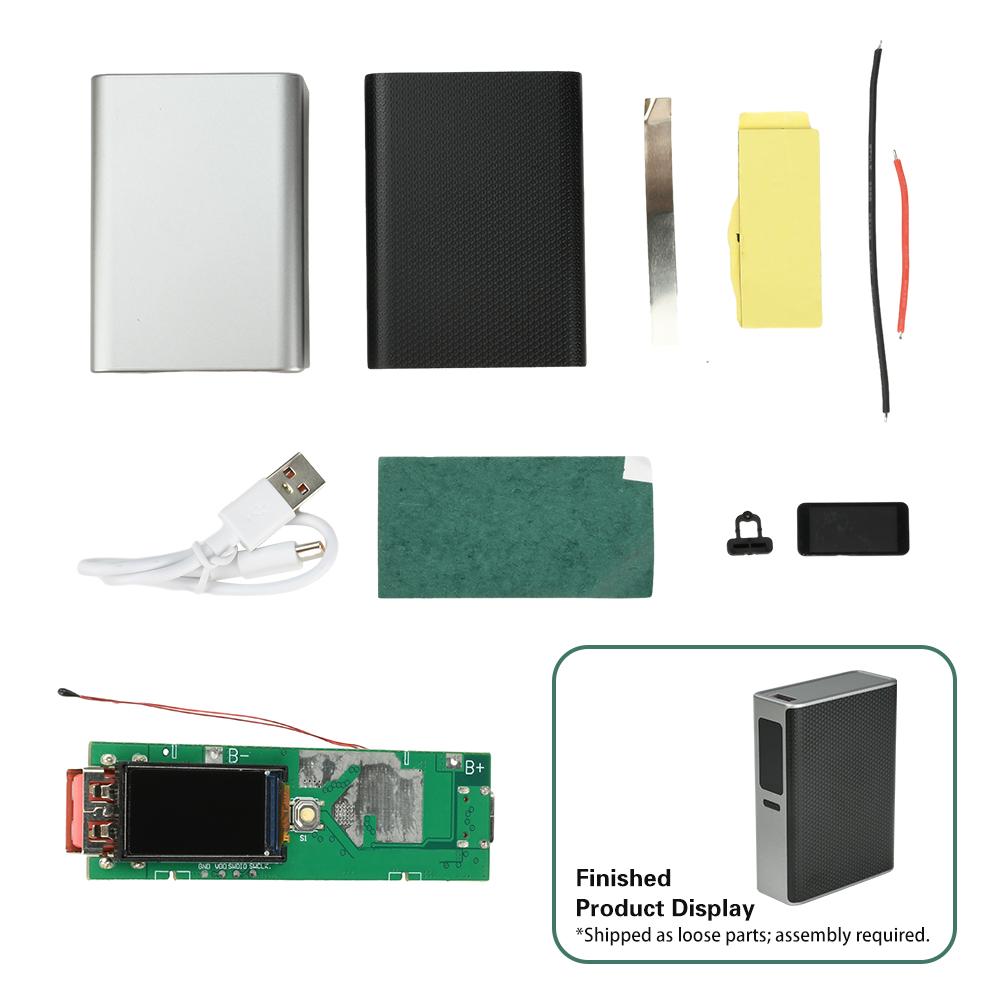 DIY 21700 Powerbank Gehäuse USB Typ C 22,5W Schnelllade Modul Akku Lade Speicher Box DIY Elektronik Kit Unterstützt PD/QC/VOOC