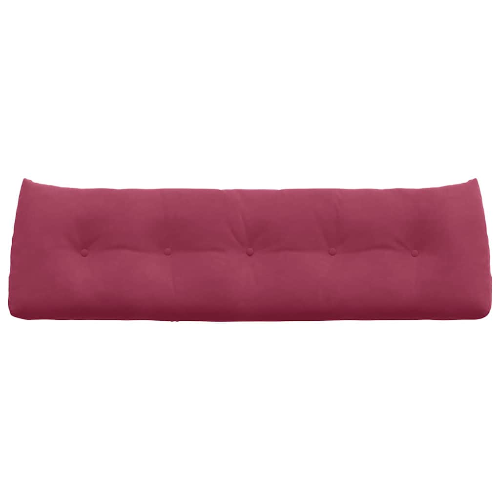 Back Cushion Burgundy Red 160 X 24 X 50 Cm Velvet
