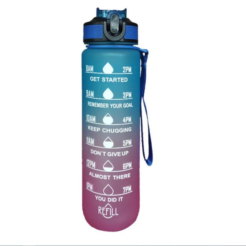 1litrová láhev na vodu Motivační sportovní láhev na vodu Nepropustné láhve na pití Venkovní cestovní tělocvična Fitness džbány do kuchyně