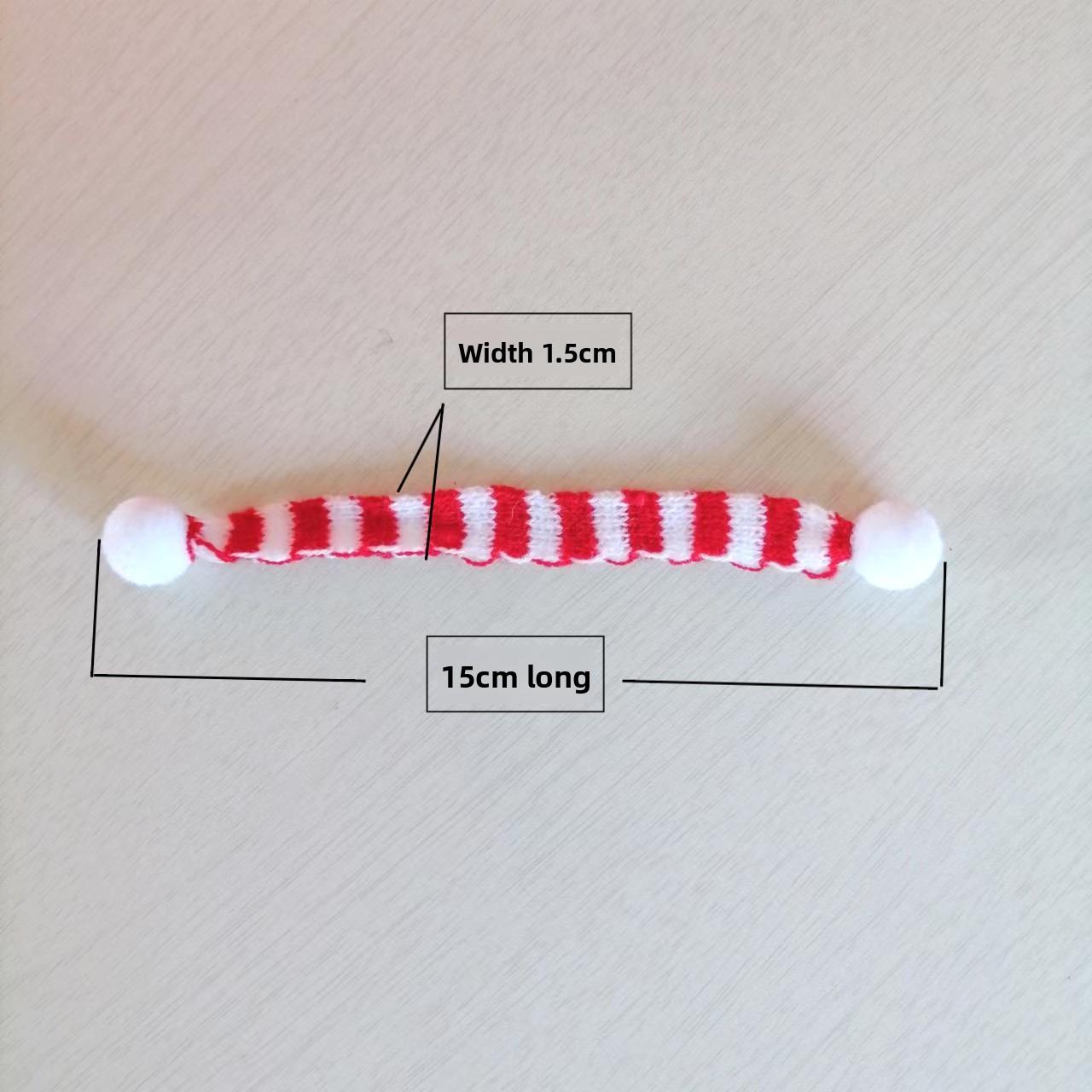 

Pet Christmas Hat Scarf Cat Dog Christmas Party Supplies Mini Pet Decoration Hat Adjustable Elastic Rope Christmas Decoration 2pcs