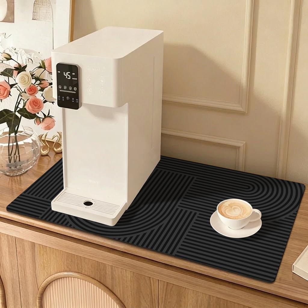Xiaomi Simple striped diatomaceous earth table mat home coffee mat tableware mat tabletop absorbent mat non-slip mat