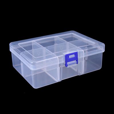 1 Pcs Big 6 Compartments Fishing Lure Tackle Hook Bait Storage Box Container Case