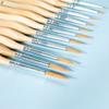 11Pcs Fine Detail Paint Brushes Miniature Brushes for Acrylic Watercolor Gouache Oil Face Painting Scale Model Figurines