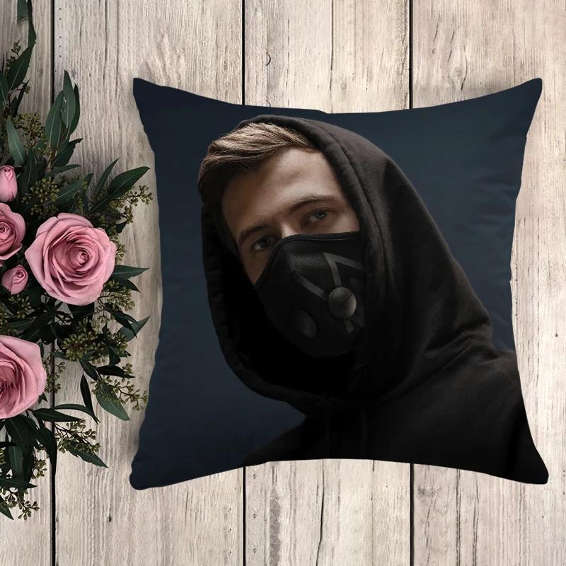 Poszewka na poduszkę Alan Walker Poszewka na poduszkę Luksusowe poduszki Anime Wystrój domu Poduszki dekoracyjne Poszewki dekoracyjne 50x50 Sofa