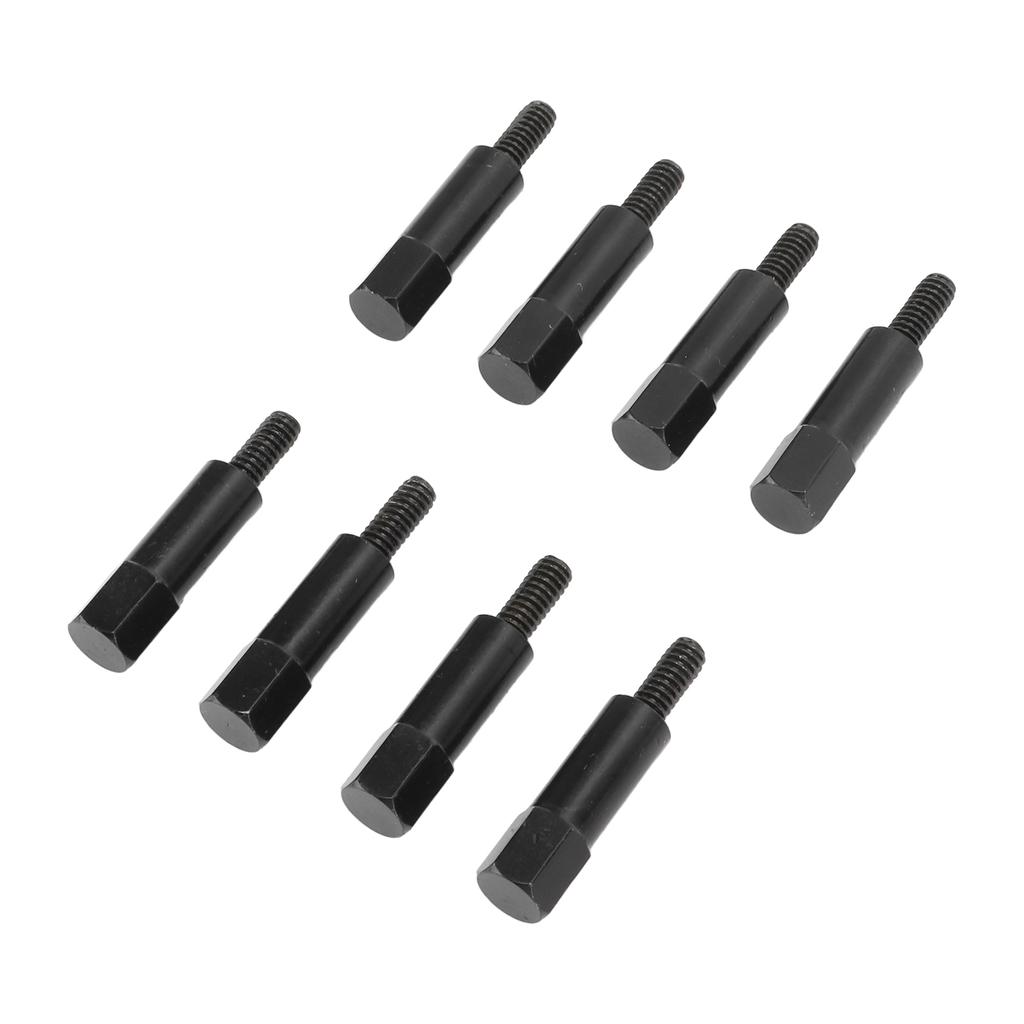8pcs Car Valve Cover Bolt Nut Black Powder Coated Replacement for SBC Small Block 283 305 327 350 383 400 Engines