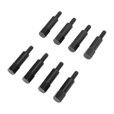 8 Stück Auto Ventildeckelschraube Mutter Schwarz Pulverbeschichtet Ersatz für SBC Small Block 283 305 327 350