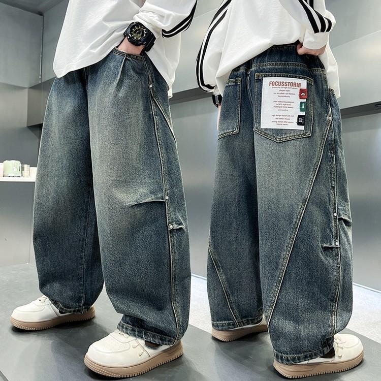 Jeans autunnali per ragazzi: Pantaloni Lunghi Eleganti e Comodi per Bambini Più Grandi (Primavera/Autunno)