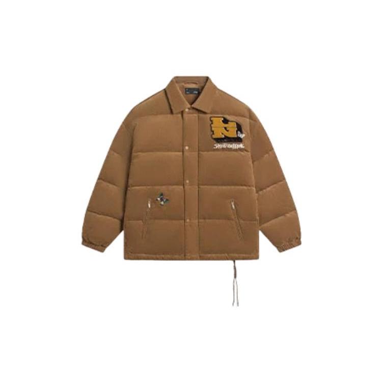 Li Ning Down Jackets Men s Brown Lapel Moderate Other AYMR539-1 XS